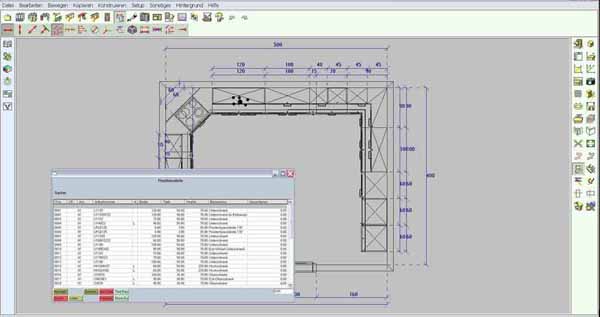 3D Küchenplanung Beispiel Zeichnung Küchenpläne erstellen mit dem 3D CAD Küchenplaner als Küchenplanungssoftware und Küchenplanungsprogramm für Küchenstudio zum Einrichten von Einbauküchen