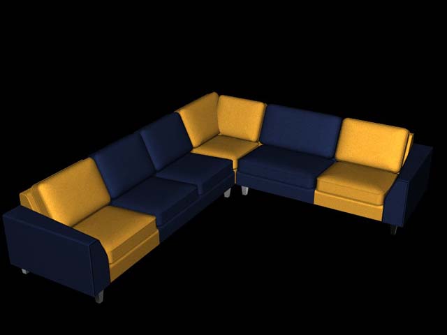 3D Polster Sofa Couch Mbel fr Webshop oder Konfigurator