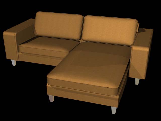 3D Polster Sofa Couch Mbel fr Webshop oder Konfigurator